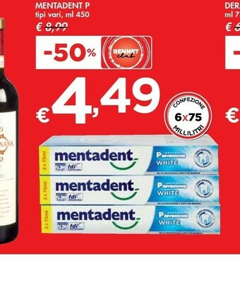 Bennet Mentadent Dentifricio P offerta