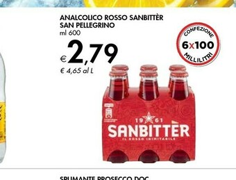 Bennet San Pellegrino Analcolico Rosso Sanbitter offerta