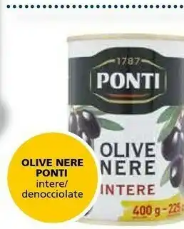 Il Gigante Ponti Olive Nere Intere In Salamoia 225 G(ml) offerta
