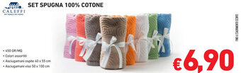 CALEFFI SET SPUGNA 100% COTONE