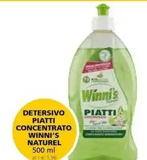 Il Gigante Winni's Detersivo Piatti Concentrato Naturel offerta