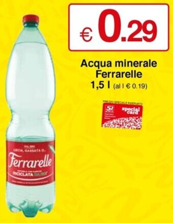 Sì con te Acqua minerale Ferrarelle 1,5 L offerta