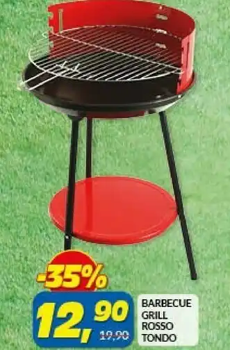 Risparmio Casa Barbecue Grill Rosso Tondo offerta