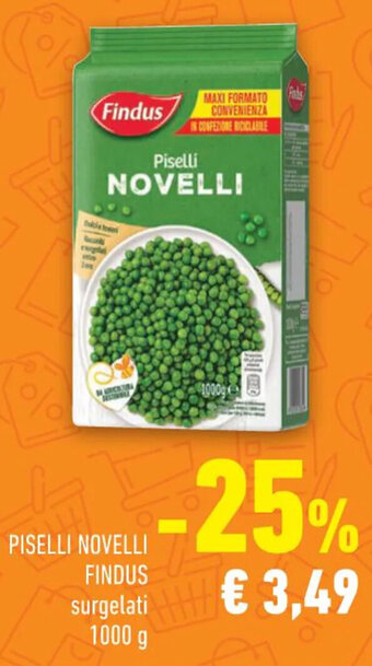 Conad Margherita PISELLI NOVELLI FINDUS surgelati 1000 g offerta