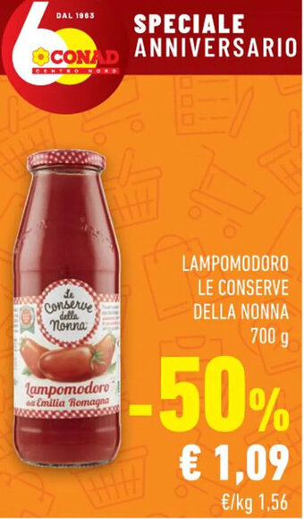 Conad Margherita LAMPOMODORO LE CONSERVE DELLA NONNA 700 g offerta