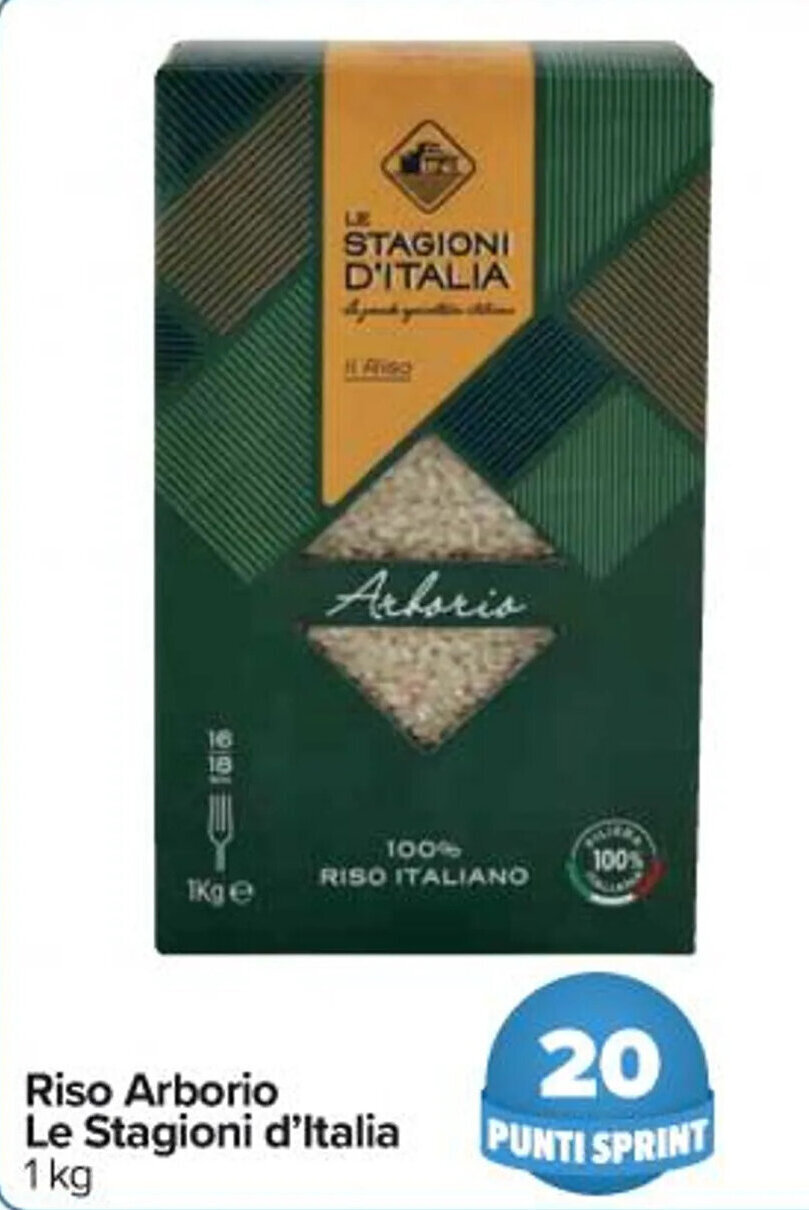 Riso Arborio Le Stagioni d'Italia 1 kg offerta di Carrefour Iper