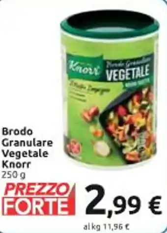 Carrefour Iper Brodo Granulare Vegetale Knorr 250 g offerta