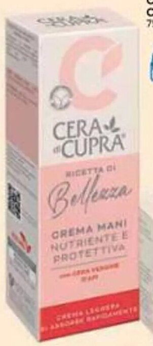 Carrefour Iper Crema Mani Cera di Cupra 75 ml offerta