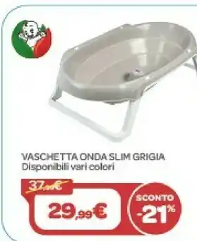 Bimbo Store Vaschetta Onda Slim Grigia offerta