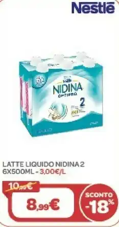 Bimbo Store Nestle Latte Liquido Nidina 2 offerta