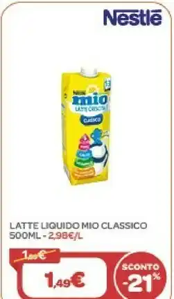 Bimbo Store Nestlè Nestle Latte Mio Classico offerta