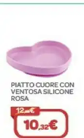 Bimbo Store Piatto Cuore Con Ventosa Silicone offerta