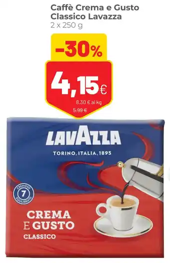 Coop Caffè Crema e Gusto Classico Lavazza 2 x 250 g offerta