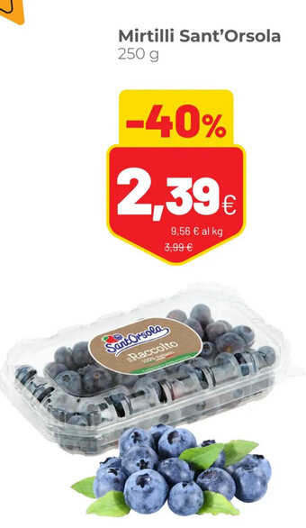 Coop Mirtilli Sant'Orsola 250 g offerta