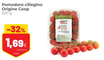 Coop Pomodoro ciliegino Origine Coop 500 g offerta