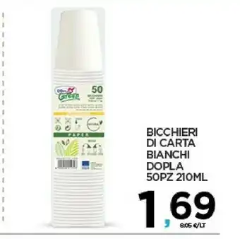 Despar Dopla Bicchieri Di Carta Bianchi offerta