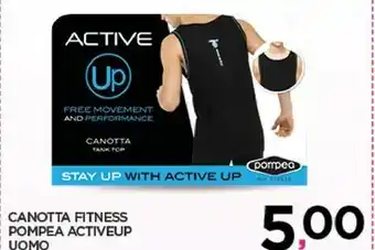 Despar Pompea Canotta Fitness Activeup Uomo offerta