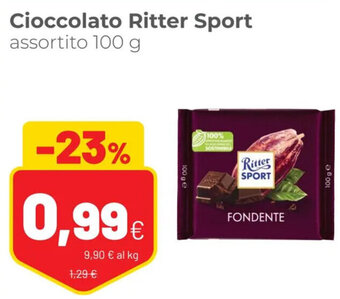 Coop Cioccolato Ritter Sport assortito 100 g offerta