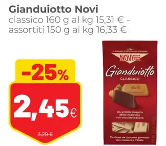 Coop Gianduiotto Novi classico 160 g/150 g offerta