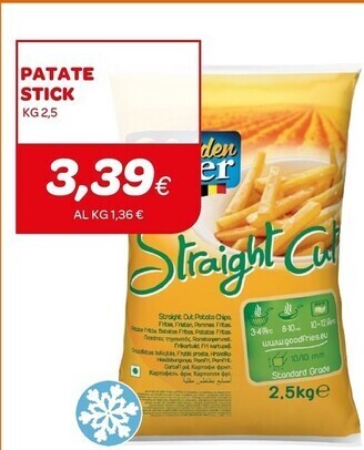 Ekom Patate stick offerta