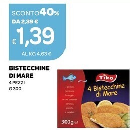 Ekom Tiko bistecchine di mare offerta