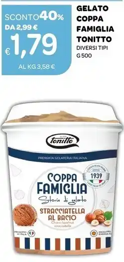 Ekom Tonitto gelato coppa famiglia offerta