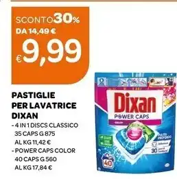 Ekom Dixan pastiglie per lavatrice offerta