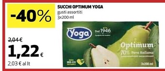 Coop Yoga succhi optimum offerta