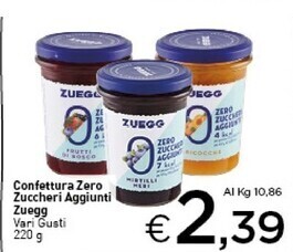 Crai Zuegg confettura zero zuccheri aggiunti offerta