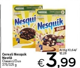 Crai Nestlè cereali nesquik offerta