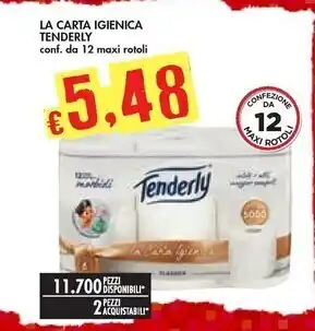 Bennet Tenderly la carta igienica offerta