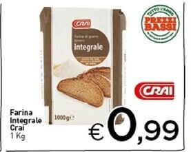 Crai Crai farina integrale offerta