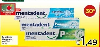 Crai Mentadent dentifricio offerta