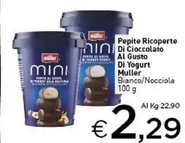Crai Muller pepite ricoperte di cioccolato al gusto di yogurt offerta