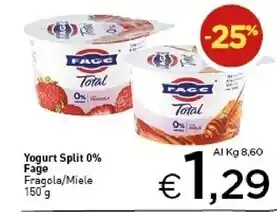 Crai Fage yogurt split 0% offerta