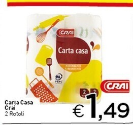 Crai Crai carta casa offerta
