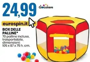 Eurospin Il giocoliere box delle palline offerta