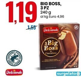 Eurospin Dolciando big boss, 3 pz offerta