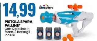 Eurospin Il giocoliere pistola spara palline offerta