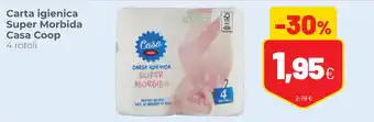 Coop Carta igienica Super Morbida Casa Coop 4 rotoli offerta