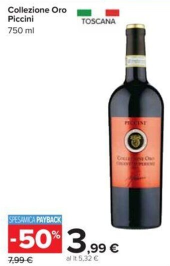Carrefour Collezione Oro Piccini 750 ml offerta