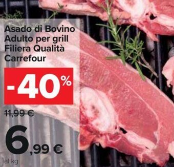 Carrefour Asado di Bovino Adulto per grill Filiera Qualità Carrefour offerta