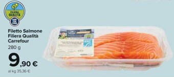 Carrefour Filetto Salmone Filiera Qualità Carrefour 280 g offerta