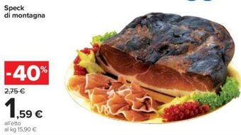 Carrefour Speck di montagna offerta