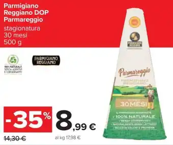 Carrefour Parmigiano Reggiano DOP Parmareggio 30 mesi 500 g offerta