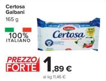Carrefour Certosa Galbani 165 g offerta