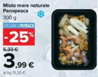 Carrefour Misto mare naturale Panapesca 300 g offerta