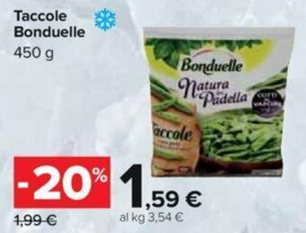 Carrefour Taccole Bonduelle 450 g offerta