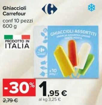 Carrefour Ghiaccioli Carrefour 600 g offerta