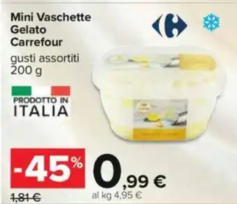Carrefour Mini Vaschette Gelato Carrefour 200 g offerta
